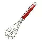 KitchenAid Schneebesen, manueller Schaumschläger aus Edelstahl – Empire Rot