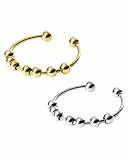 Purelei® Shade Anxiety Ring Set Ohrringe – Damenring aus langlebigem Edelstahl – Wasserfeste Ringe – Größe 50-60 – Modeschmuck für deinen individuellen Look