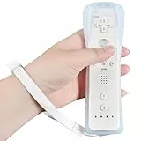 Funmo Wii Controller, Fernbedienung Wireless controller, Ersatz-Controller, Spiel-controller mit Silikonhülle und Handgelenkschlaufe, für Wii U (A)