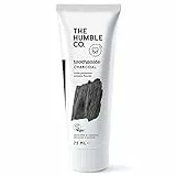 Humble Natural Toothpaste - Zahnpasta - with fluoride- mit Fluorid - Charcoal - Aktivkohle 3 x 75 ml