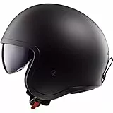 LS2, Jet Motorradhelm SPITFIRE II SOLID Matt Black, L