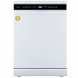 Midea Spülmaschine 60 cm MDWEF1433DW-WE, Geschirrspüler Freistehend 14 Maßgedecke, Besteckkorb, höhenverstellbarer Oberkorb, Aqua-Stopp, Startzeitvorwahl, Weiß [Energieklasse C]