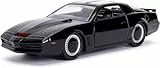 Jada Toys 253252000 Knight Rider K.I.T.T. - 1982 Pontiac Trans AM Modellauto, 1:32, Detail-Innenraum, Türen zum Öffnen, schwarz