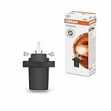 Osram ORIGINAL Sockel Sonderlampe B8.5D, 2721MF, 12V, 1,2W, 10er Faltschachtel, Gelb, gelb