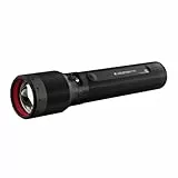 Ledlenser P7R wiederaufladbare LED Taschenlampe, 2000 Lumen, 320 m Fokus, USB-C, IP68 wasserdicht, 80 Stunden Leuchtdauer, 4 Leuchtmodi, taktische Taschenlampe, Wanderlampe, Notfalllampe
