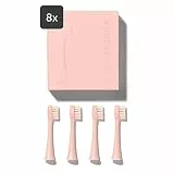 Wondersmile Ersatzbürsten Schallzahnbürste (Soft, Atomic Rose, 8er Pack) - Bürstenköpfe für Wondersmile Schallzahnbürste