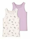 Name it mini Mädchen Jet Stream Nmftank Top 2P Butterfly Noos, Numeric_86 (2er Pack)