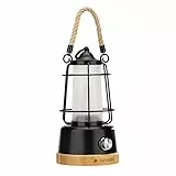 Navaris LED-Laterne aufladbar - Oudoor & Indoor Lampe mit Akku - tragbare Tischlampe kabellos dimmbar - Campinglampe mit Farbtemperaturwechsel