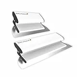 Bachsam Z-Flächenspachtel Set 250 & 400 mm – Profi Glättspachtel mit ergonomischem Komfortgriff, Schraubfixierung & 0,45 mm Edelstahlklinge – Trockenbau, Wandspachtel, Maler Werkzeug