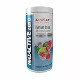 Activlab Isotonisches Getränkepulver - Elektrolyte und B-Vitamine - zuckerfrei und kalorienfrei - mit Ginseng-Extrakt - 225 g - Isoactive Zero - Himbeere mit Limette