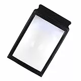 Semme 3X -Lupe Blatt Großer Vergrößerungsglas A4 Vollseitige Lesung Aid PVC -Objektiv für Bücherkarten