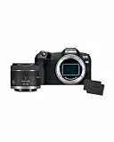 Canon EOS R8 + RF 24–50mm F4.5–6.3 2X Batterien (Zusätzliches Akku-Kit) – Systemkamera mit 24,2 MP, Dual Pixel AF II, Integrierte Bildkombination, LCD-Touchscreen, UVC/UAC-kompatibel