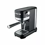 Avilia Kaffeemaschine für Espressopulver und Pads, Kaffeemaschine für 1 und 2 Tassen mit Cappuccinator, 41 x 14 x 29 cm, 1350 W