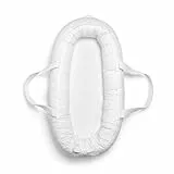Elodie Details Babynest Kuschelnest Tragbare Babynestchen Neugeborene Kokon für Babys und Säuglinge, Waschbare Reisebett Baby Nestchen 100% Baumwoll 78x45 cm – Embroidery Anglaise