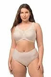 Ulla Popken Damen große Größen Übergrößen Plus Size Entlastungs-BH, Strassanhänger, ohne Bügel perlweiß 115C 658495650-115C