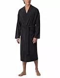 Schiesser Herren Bademantel Leichtfrottee 125 Cm Länge - Bio Baumwolle, Anthrazit_181536, XL EU
