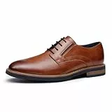 Bruno Marc Herren Anzugschuhe Klassische Business Schnürhalbderby ins Büro leicht und bequem,Size 44,Braun,BMEMOX2502