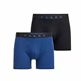 FALKE Herren Boxershorts Daily Comfort Multipack M Bx Baumwolle atmungsaktiv 2 Stück, Blau Blue Mix 0020, L
