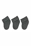 Sterntaler Baby - Jungen Erstlingssöckchen 3er-pack Socken, Anthrazit Melange, 0 Monate