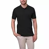 HRM Herren Luxury Stretch Polo, schwarz, Gr. L I Premium Polo Shirt Herren aus 95% Baumwolle & 5% Elasthan I Basic Polohemd bis 40°C waschbar I Hochwertige & nachhaltige Herren-Bekleidung