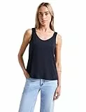 STREET ONE Damen A323622 Top mit Raffung, Deep Blue, 38