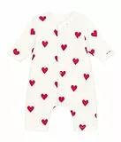 Petit Bateau Unisex Baby A09H0 Langer Overall, MARSHMALLOW/TERKUIT, 0 Monate