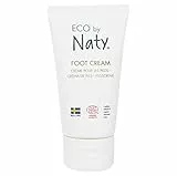 Eco by Naty, Fußcreme, 100% pflanzliche Inhaltsstoffe mit 0% Parfüm, Hypoallergen und dermatologisch getestet, 50 ml Tube