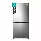 Hisense RQ5P470SAID Cross-Door Kühl-Gefrier-Kombination, 304 Liter Kühlteil, 179 Liter Gefrierteil, Total NoFrost, Wifi, Multi AirFlow, FastFreeze, Energieeffizienzklasse D, 178,5cm x 79,4cm