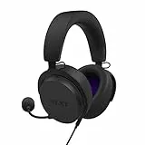 NZXT Kabelgebundenes PC-Gaming Relay-Headset – AP-WCB40-B2 - Hi-Res-Audio-Zertifiziert – DTS Headphone:X Surround-Sound – Leichtes und Komfortables Design – Abnehmbares Mikrofon – Schwarz