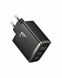 Baseus USB C Ladegerät 65W 3-Ports USB C Netzteil PD Ladegerät mit PPS, GaN Schnellladegerät kompatibel mit MacBook Pro/Air, iPad Pro, Steam Deck, iPhone 16-12 Serie, Galaxy S24 Ultra-S20, Pixel usw
