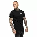 Lonsdale Herren BRINDISTER T-Shrit, Black/White, S