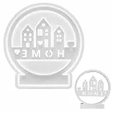 Silikonformen Gießformen Silikon, Haus Silikonform Kerzenhalter, DIY HOME Häuser Gießform Kerzenhalter, Gipsformen zum Gießen, Silikon Gießformen für Kerzen Seife Handwerk Gips zum Gießen(Home)
