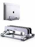 UGREEN Vertikaler Laptop Ständer Aluminium 2 Slot Vertikal Stand Vertikaler MacBook Ständer Platzsparende Halterung für MacBook Pro/Air, iPad, Huawei, Surface, Dell, HP und andere