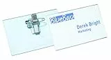 Durable Namensschild Economy mit Kombiklemme 54 x 90 mm,Namensschilder 50 Stück, 814519