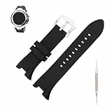 MMBAY 22 mm Gummi-Uhrenarmbänder, Ersatz für Armani Exchange AX AX1040 AX1041 AX1042 AX1050 AX1067 AX1068 AX1070, Silikon-Armband für Damen und Herren, wasserdichtes Armbanduhr-Zubehör