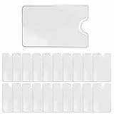 20 Stück Kreditkartenhüllen, EC Karten Schutzhülle, Scheckkartenhülle Hartplastik, Bankkarten Schutzhülle Ausweishüllen, Transparente Kreditkarten Schutzhüllen für Kartenschutzhülle Kartenhalter