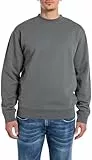 Replay Herren Sweatshirt Oversized, Grau (Iron Grey... 493), M