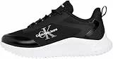 Calvin Klein Damen Runner Sneaker Eva Low Lace Mix Sportlich, Schwarz (Ck Black), 39