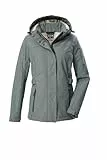G.I.G.A. DX Damen Softshelljacke/Outdoorjacke mit abzippbarer Kapuze GW 35 WMN SFTSHLL JCKT, dunkel aquaverde, 42, 43542-000