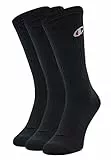 Champion Unisex Core 3PP Crew Füßlinge, Nero, 39-42