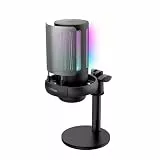 GXTrust Ruan USB Gaming Mikrofon mit RGB Beleuchtung, Schwarz