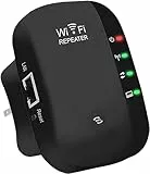 WiFi Extender Booster, WLAN Repeater Verstärker Bis Zu 5000sq.ft Mit Repeater/AP Modus, Long Range Amplifier Mit Ethernet Port Zu Allen Geräten, 1-Key Setup, Access Point