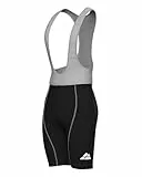 DANISH ENDURANCE Men’s Cycling Bib Shorts XL Black/Grey 1-Pack