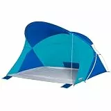 High Peak Strandmuschel mit UPF 40+ Schutz, großes Strandzelt 200x150x130cm für 2-3 Personen, Sonnenzelt mit Windschutz, Mesh-Belüftung, Bodenplane, Tragetasche für Strand, See, Freibad, Ausflug