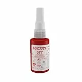 LOCTITE 577, mittelfester industrieller Klebstoff für die Gewindedichtung, universell einsetzbarer Flüssigkleber für Rohre und Metallgewinde, chemisch beständig, 1x50ml
