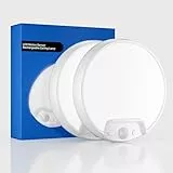 Homelist LED akku Deckenleuchte mit Bewegungsmelder, 2 Packung Wiederaufladbar Lichter mit Fernbedienung, 8000mAh Batteriebetriebene, Deckenlampen für Küchen Badezimmer Flur Schlafzimmer Balkon