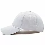 Ruyosn Basecap Damen Zopf High Ponytail Kappe Sommer Pferdeschwanz Sonnenschutz Hip Hop Cap Baumwolle, Weiß