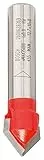 Bosch Accessories Professional V-Nutfräser (für Holz, Schaft 8mm, 12,7mm, Arbeitslänge 10mm, Gesamtlänge 44,4mm) 2608629369 Mehrfarbig