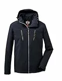 killtec Herren Softshelljacke/Outdoorjacke mit abzippbarer Kapuze KOW 163 MN SFTSHLL JCKT, schwarz, XXL, 37711-000