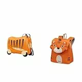 Sammies by Samsonite - Kinderkoffer, 45 cm, 23 L & Kinderrucksack S, 27,5 cm, 7,5 L - Tiger Toby Komplettes Kinder-Set